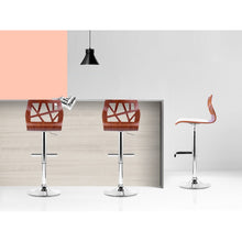 Load image into Gallery viewer, 2x Chair Stools - Wood - Gas Lift - 2 Colours - White, Black
