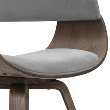 Load image into Gallery viewer, Artiss Dining chairs Bentwood Chair Kitchen Velvet Fabric Timber Wood Retro Grey
