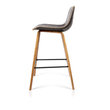 Load image into Gallery viewer, 2x Chair Stools - PU Leather - Walnut
