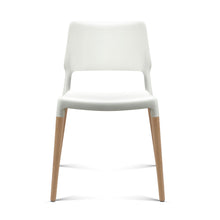 Load image into Gallery viewer, 4x Stackable Chairs - Wood - White
