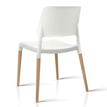 Load image into Gallery viewer, 4x Stackable Chairs - Wood - White
