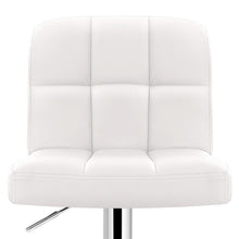 Load image into Gallery viewer, 2x Chair Stools - PU Leather - Gas Lift - Swivel - White
