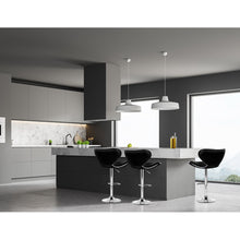 Load image into Gallery viewer, 2x Chair Stools - PU Leather / Chrome - Gas Lift - Swivel - Black
