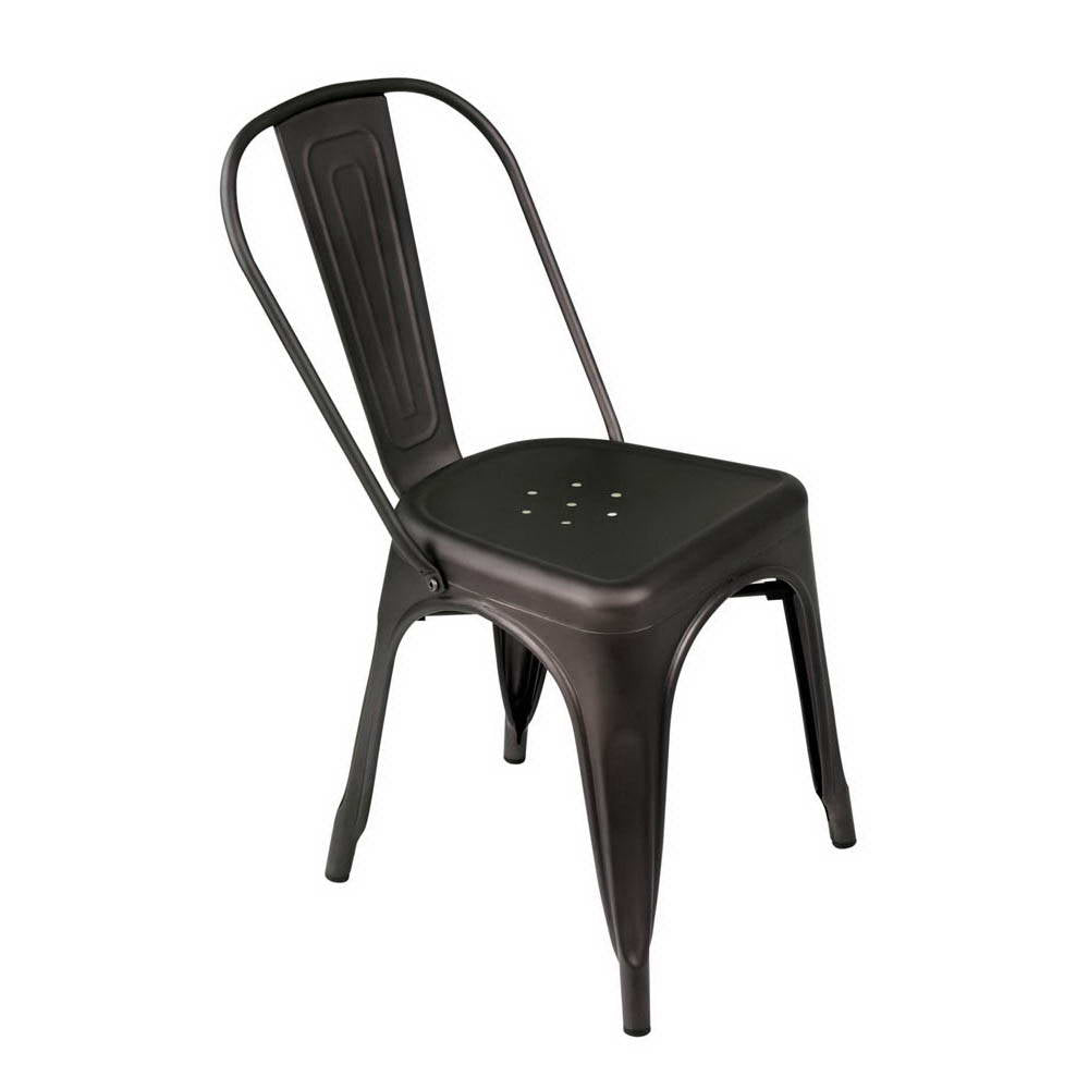 4x Cafe or Waiting Room Chairs - Gunmetal