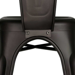 4x Cafe or Waiting Room Chairs - Gunmetal