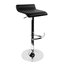 Load image into Gallery viewer, 2x Chair Stools - Leather - PU Gas Lift - Black
