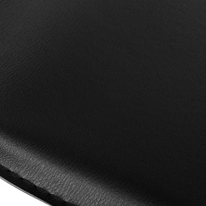2x Chair Stools - Leather - PU Gas Lift - Black