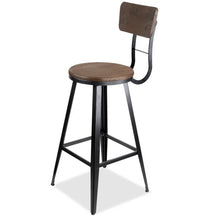 Load image into Gallery viewer, Industrial Swivel Chair Stool - Black

