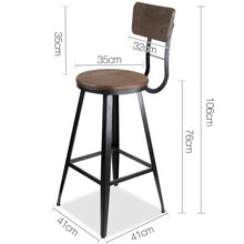 Load image into Gallery viewer, Industrial Swivel Chair Stool - Black
