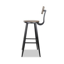 Load image into Gallery viewer, Industrial Swivel Chair Stool - Black
