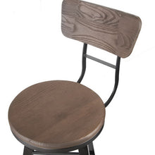 Load image into Gallery viewer, Industrial Swivel Chair Stool - Black
