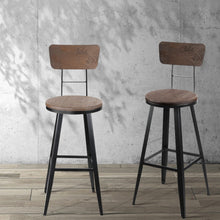 Load image into Gallery viewer, Industrial Swivel Chair Stool - Black
