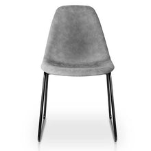 Load image into Gallery viewer, 2x PU Dining or Waiting Room Chairs - Leather - Grey
