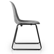 Load image into Gallery viewer, 2x PU Dining or Waiting Room Chairs - Leather - Grey
