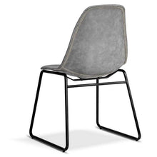Load image into Gallery viewer, 2x PU Dining or Waiting Room Chairs - Leather - Grey
