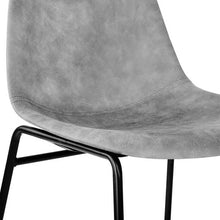 Load image into Gallery viewer, 2x PU Dining or Waiting Room Chairs - Leather - Grey
