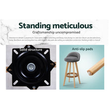 Load image into Gallery viewer, 2x Chair Stools - Fabric - Grey

