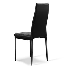 Load image into Gallery viewer, 4x Dining or Waiting Room Chairs - PVC Leather - Black
