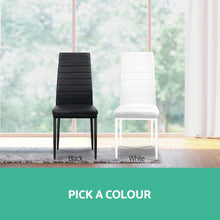 Load image into Gallery viewer, 4x Dining or Waiting Room Chairs - PVC Leather - Black

