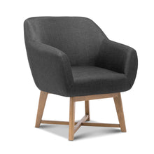 Load image into Gallery viewer, Artiss Aston Tub Accent Chair Charcoal
