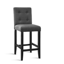 Load image into Gallery viewer, 2x French Provincial Chair Stools - Wooden - Charcoal
