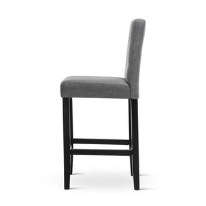 2x French Provincial Chair Stools - Grey