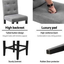Load image into Gallery viewer, 2x French Provincial Chair Stools - Grey
