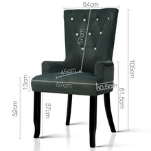 Load image into Gallery viewer, Artiss French Provincial Dining Chair - Grey
