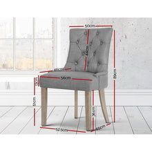 Load image into Gallery viewer, Artiss French Provincial Dining Chair - Grey
