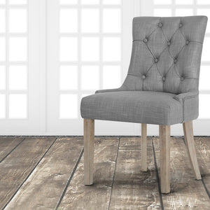Artiss French Provincial Dining Chair - Grey