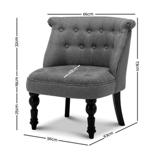 Waiting Room Chair - Lorraine - Grey