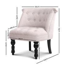 Load image into Gallery viewer, Artiss Lorraine Sofa Chair - Beige
