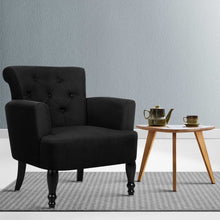 Load image into Gallery viewer, Artiss French Lorraine Chair Retro Wing - Black
