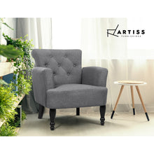 Load image into Gallery viewer, Artiss French Lorraine Chair Retro Wing - Grey
