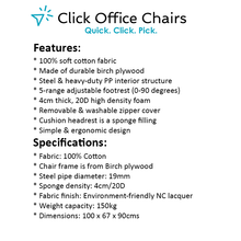 Load image into Gallery viewer, Rocking Armchair with Adjustable Footrest - Washable Fabric - 3 Colours (Black, Charcoal &amp; Beige)
