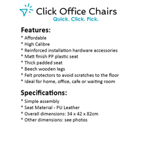 Load image into Gallery viewer, 4x Padded Chairs - Beech Wood - 2 Colours - White, Black
