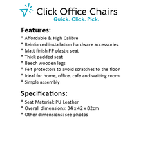 Load image into Gallery viewer, 2x Padded Chairs - Beech Wood - 2 Colours - Black, White
