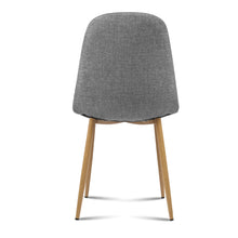 Load image into Gallery viewer, 4x Adamas Chairs - Fabric - Iron Legs - Light Grey
