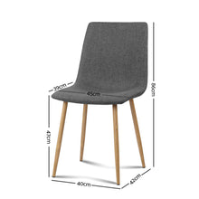 Load image into Gallery viewer, 4x Collins Dining or Waiting Room Chairs - Dark Grey
