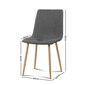 4x Collins Dining or Waiting Room Chairs - Dark Grey