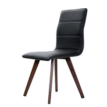 Load image into Gallery viewer, Artiss 2x Dining Chairs Retro Chair New metal Legs High Back PU Leather Black
