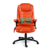 Load image into Gallery viewer, 8 Point PU Leather Reclining Massage Chair - Amber
