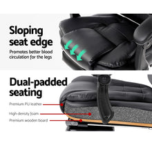 Load image into Gallery viewer, Massage Chair - 8 Massage Points - 5 Vibration Modes - 3 Timer Settings - 4 Intensity Levels - Reclining - Black
