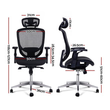 Load image into Gallery viewer, Artiss Office Chair Gaming Chair Computer Chairs Mesh Net Seating Black
