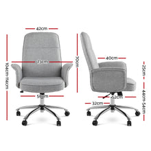 Load image into Gallery viewer, Fabric Office Desk Chair - Grey
