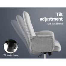 Load image into Gallery viewer, Fabric Office Desk Chair - Grey
