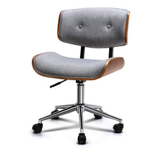 Load image into Gallery viewer, Artiss Executive Wooden Office Chair Fabric Computer Chairs Bentwood Seat Grey
