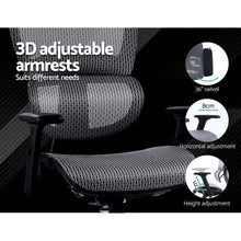 Load image into Gallery viewer, Office, Computer or Gaming - Reclining Mesh Net Seat - Adjustable - Grey
