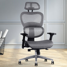Load image into Gallery viewer, Office, Computer or Gaming - Reclining Mesh Net Seat - Adjustable - Grey
