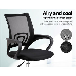 Office, Computer or Gaming Chair - Executive Mesh - Mid Back - Black